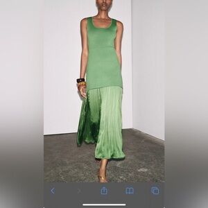 Zara Green Midi Dress